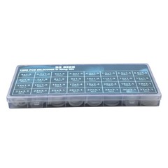 1228 Pcs 32 Size Clear Food Grade Silicone O-Rings Assortment Kit with OD 4-32mm