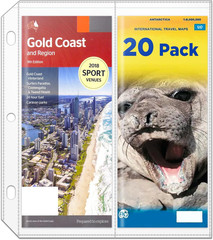 2-Pocket Folded Map Sleeves Brochure Holder Map Protector 4.5 x 11