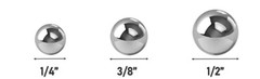 T304 Stainless SS Ball Bearings Loose Inch 5/32,1/8,3/16,7/32,3/32,1/4,3/8,1/2″