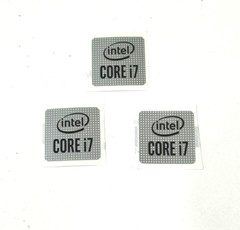 3 PCS CORE i7 10th GEN Silver Laptop/PC Sticker Logo Decal