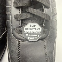 Men’s 14 Skechers WORK Slip Resistant Relaxed Fit Memory Foam Shoes Black NEW
