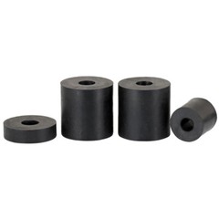 Black Round Rubber Shock Cushioning Pad Spacers Standoff Washer ID 2mm – 56mm