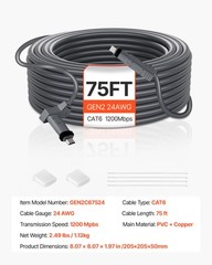 VEVOR Starlink Gen 2 Cable 75 FT Extension Cable for Standard Generation 2