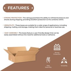 20 x 20 x 4″ Flat Corrugated Boxes, ECT-32 Brown Shipping/Moving Boxes 10 Boxes