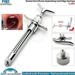 Dental Anesthesia Aspirating Cartridge Syringe 2.2ml Folding Handle Injection CE