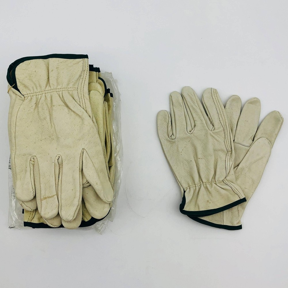 Liberty 7010 Leather Driver Glove Medium Reg Grain Pigskin Straight Thumb 12prs