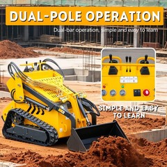 Skid Steer Loader Runtong 23HP EPA-Certified Diesel Tracked Multifunctional