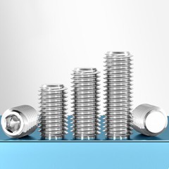 M5 M6 M8 A2 Stainless Steel Flat Point Grub Screws Allen Socket Bolts DIN 913