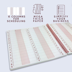 Notebooks Appointment Book – Large 12.75″ X 13.5″ Undated Planner for Daily Sche