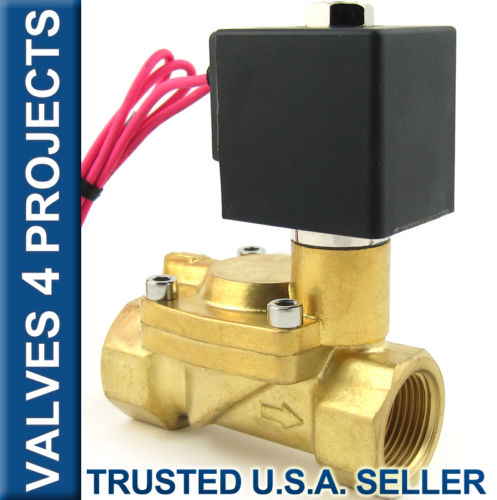3/4″ 230 PSI Electric Solenoid Valve 110V / 120V AC BRASS FKM/VITON B22V NC