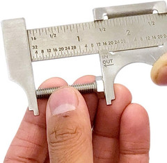 Slide Caliper #729, 16Th and 32Nd Graduation, 0 to 4-Inch Range, inside and outs