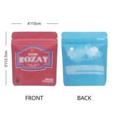 4×5” Foil Mylar Pouch | Durable Multi-Use Storage Bag | Resealable Stand Up