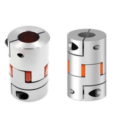 CNC Shaft Coupler Aluminum Alloy Flexible Plum Spider Jaw Coupling All Bore Size