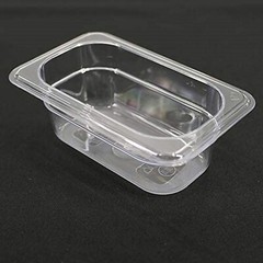 6 Pack 1/9 Size 2.5″ Deep Clear Plastic Steam Prep Table Food Pan Polycarbonate
