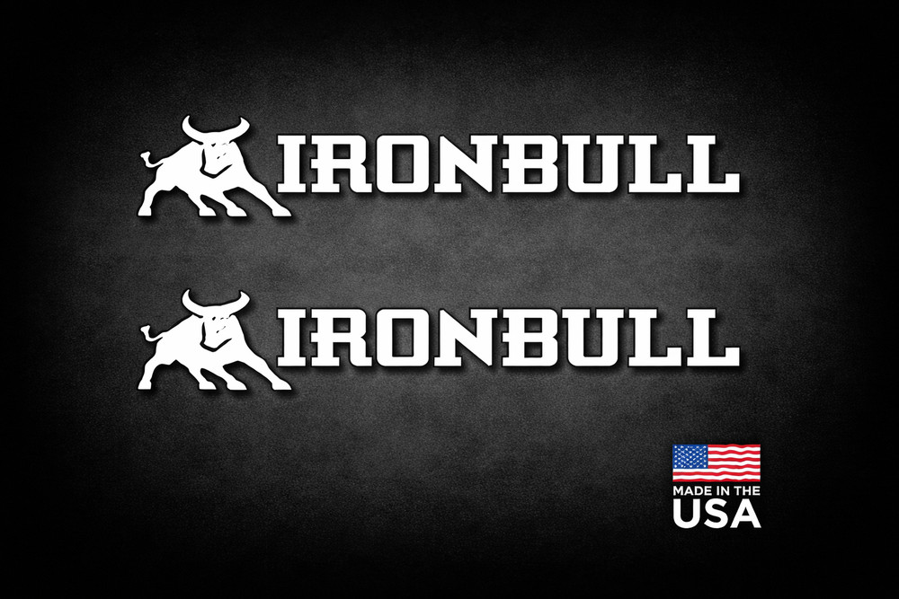 (2) Ironbull Iron Bull Trailers Replacement Stickers 18″-36″