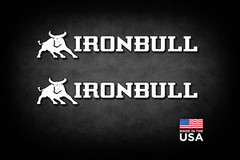(2) Ironbull Iron Bull Trailers Replacement Stickers 18″-36″