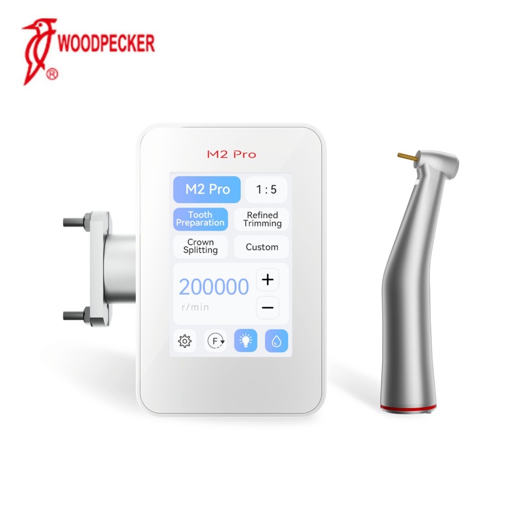 Woodpecker M2 Pro Dental Electric Motor Built-in + 1:5 Contra Angle Handpiece