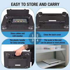 Large Shipping Scale, 440Lb/0.2Lb Digital Postal Scale with Tare/Count/Auto-Off