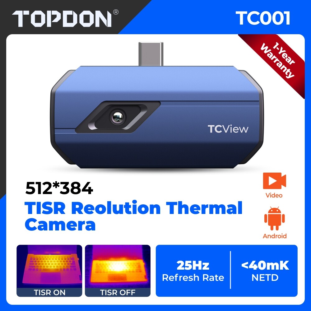 2025 TOPDON TC001 Thermal Imaging Camera 256×192 High Resolution IR 0.18°F(0.1℃)