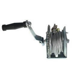 Heavy Duty Crank Winch 1500lbs Winch Hand Winch Gear Winch W/32FT Wire Rope US
