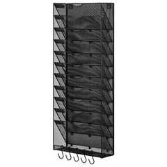 VEVOR File Wall Rack Mesh Wall File Holder 1-Piece 12 Pockets for Office/School