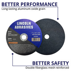 50 Pc 7″ x 1/16″ x 7/8″ Cut off Wheels Stainless Steel Metal Cutting Discs