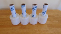 Uline Hand Stretch Wrap Plastic Shrink 3″ x 1000′ 80 Gauge 4 Rolls Packing