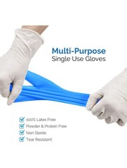 Blue 4mil Synmax Vinyl Exam Gloves Latex-Free & Power-Free 8 Pck 100 Each Size L