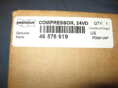 DOOSAN NOS 46576919 AIR COMPRESSOR 24 VOLT D INGERSOLL RAND P825 750 900 HP VHP
