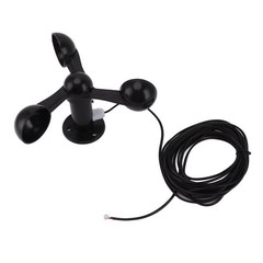 Anemometer 8M Cable 4cm Mounting Hole – 3-Cup Wind Speed Detector for Outdoor…