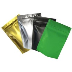 Matte New Stand Up Mylar QuickQlick™ Resealable Bags Pouches Variety Colors Size