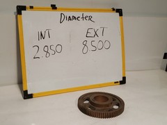 Falk cast brass spur gear 8.500 OD 2.850 bore industrial machine gear, FA 124 C