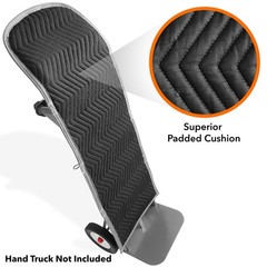 Heavy Duty Round Top Hand Truck Cover, Woven Cotton/Polyester, 50″ x 16″, Black