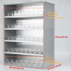 22″ W 440 Pack Cigarette Display Rack Retail Tobacco Cigarette Cabinet Auto Feed