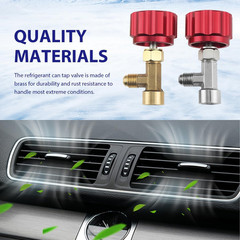 4 PCS R134a Can Tap Kit, Self Sealing & Puncture Can Taps with Tank Adapter V…