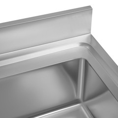 Used Commercial Sink Stainless Steel Sink Single Bowl Kitchen Sink w/ Faucet