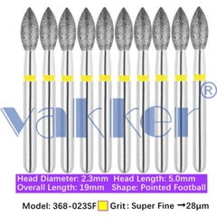 Dental Diamond Burs FG Football Egg Super Fine Medium Coarse Grit 368 369 379