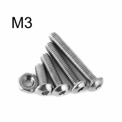 US 500pcs Stainless Steel Hex Socket Cap Head Bolts Screws Nuts M3 M4 M5 304 Kit