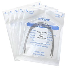 AZDENT 50X Dental Orthodontic Super Elastic Niti Round Natural Form Arch Wires