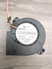 SERVO E1033H12B8AS-69 DC12V 0.77A Three-wire Turbine Blower Cooling Fan