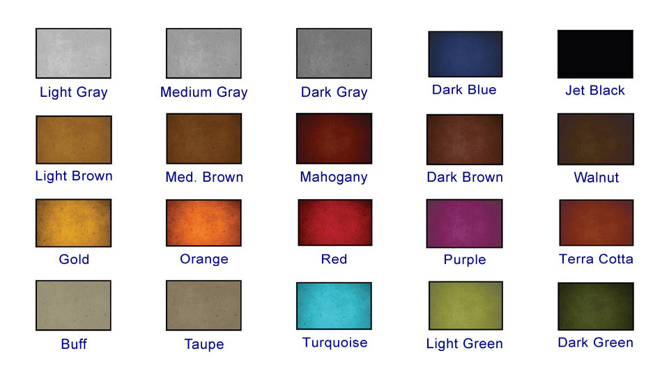 Colored Natural Concrete Sealer X-3 stamped decorative in 20 colors 4 ounces
