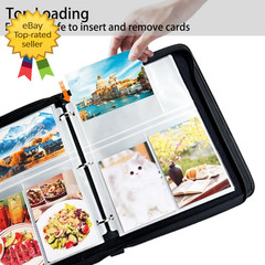 4×6 Photo Sleeves for 3 Ring Binder 40 Pack Clear Album Pages Holds 240 Photos