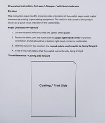 LASER TRANSFER PAPER DARK FABRIC: NEENAH “LASER 1 OPAQUE” #9888 (8.5″X11″) 100CT