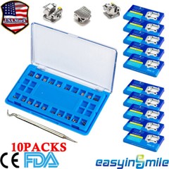 Dental Orthodontic Braces Roth MBT 022” Metal Self-Ligating Ortho Mesh Bracket
