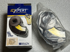 NEW Brady XPS-250-1 Permasleeve PS Wire Markers .25″ x 1″ Black On White (100)