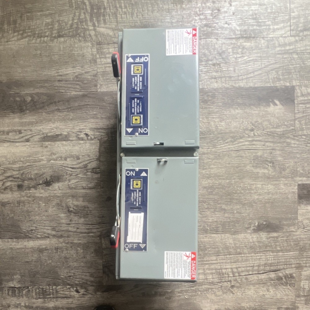 Square D QMB Heavy Duty Load Break Switch 100A 600V 3-Pole Metal Gray