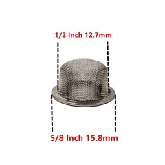 XHXMDL 20pcs 0.5 Inch Pipe Screens Premium 20Pcs, 0.5inch