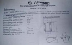 Wayne HS Blue Angel Eagle Electronic Transformer Ignitor Allanson 2275-647