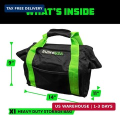 Rhino USA Heavy Duty Recovery Gear Storage Bag – Ultimate Recovery Kit Equipment