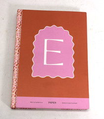 Anthropologie Papier Monogram Journal Lined Notebook Hardcover 5″ x 7″ Letter E